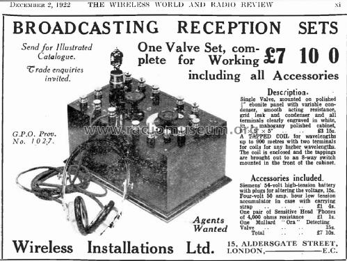 One Valve Set ; Wireless (ID = 2421165) Radio