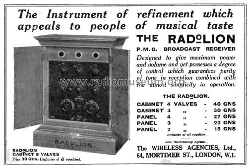 Radolion Cabinet 3 valves; Radolion Brand, (ID = 2956212) Radio