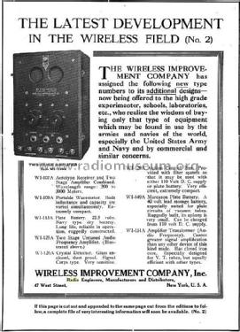 Two-Stage Audio Amplifier WI-125A; Wireless Improvement (ID = 1064329) Ampl/Mixer