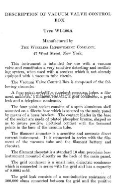 Vacuum Valve Control Box Type WI-106A; Wireless Improvement (ID = 1008576) mod-pre26