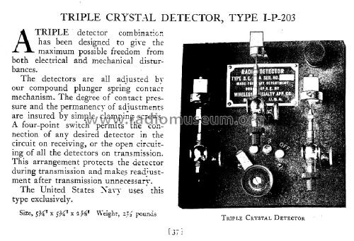 Triple crystal detector IP203 SE183A; Wireless Specialty (ID = 1143345) Bauteil