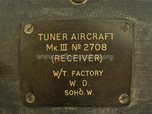Tuner Aircraft MK III Receiver; Wireless Telegraphy (ID = 2398337) mod-pre26