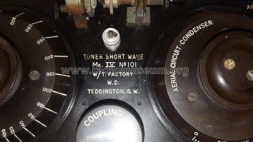 Tuner Short Wave Mk. IV; Wireless Telegraphy (ID = 2699295) Mil Re
