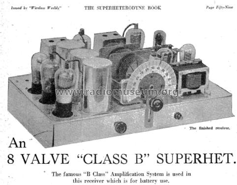 8 Valve 'Class B' ; Wireless Weekly (ID = 2252396) Bausatz