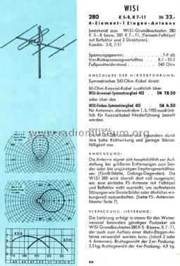 280; Wisi Wilh. Sihn; (ID = 1819382) Antenna