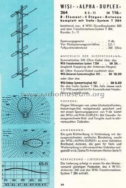 Alpha-Duplex 264; Wisi Wilh. Sihn; (ID = 1820423) Antenna