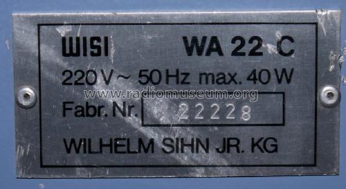 Antennen-Meßgerät WA 22 c; Wisi Wilh. Sihn; (ID = 1298327) Equipment