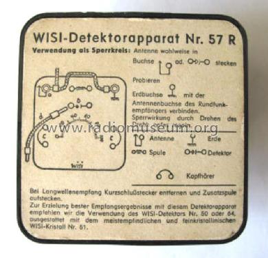 Detektor-Empfänger 57R ; Wisi Wilh. Sihn; (ID = 1231997) Crystal