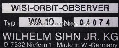 Orbit-Observer WA10; Wisi Wilh. Sihn; (ID = 671910) Ausrüstung