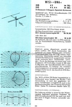 Una 510; Wisi Wilh. Sihn; (ID = 1820980) Antenna