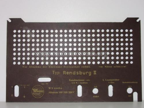 Rendsburg II WS4449a; Wobbe-Radio; Winsen, (ID = 1916551) Radio