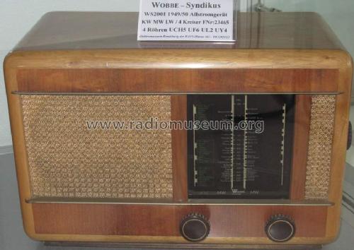 Syndikus WS2001; Wobbe-Radio; Winsen, (ID = 1533602) Radio