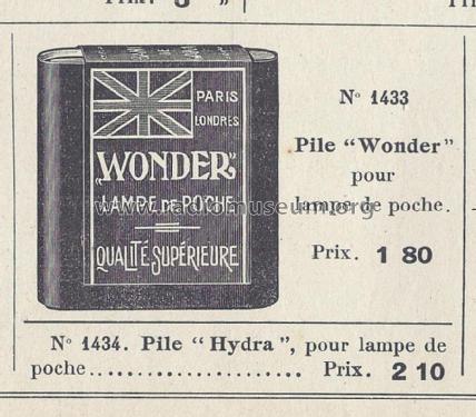 Pile pour lampe de poche Wonder 4,5 V 3R12; Wonder Piles PW, (ID = 2948507) Power-S