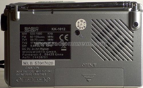 Basic Concept 12 Band TV Sound & World Receiver KK-1012; Woolworth GmbH, Unna (ID = 1196552) Radio