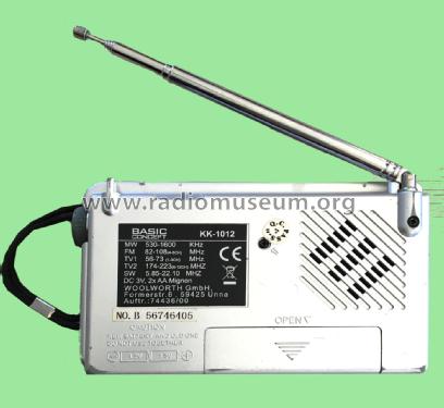 Basic Concept 12 Band TV Sound & World Receiver KK-1012; Woolworth GmbH, Unna (ID = 2643019) Radio