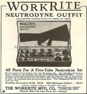 Work Rite Neutrodyne ; Workrite (ID = 1142950) Kit