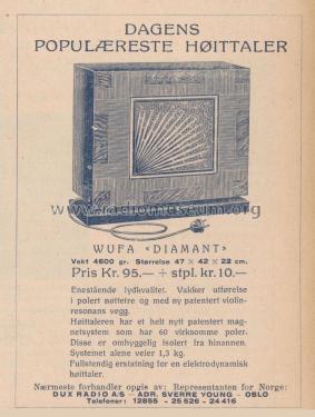 Lautsprecher Diamant; WUFA, Wurzen in (ID = 3032414) Altavoz-Au