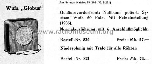 Lautsprecher Globus ; WUFA, Wurzen in (ID = 3032444) Speaker-P