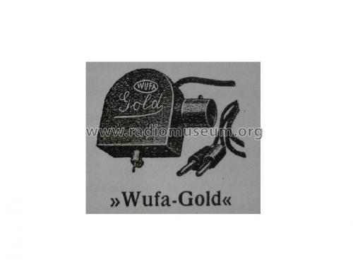 Pick-Up Schallplattenabtaster Gold; WUFA, Wurzen in (ID = 536590) Mikrofon/TA