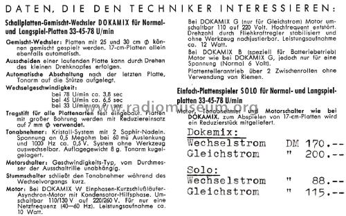 Dokamix ; Wumo Apparatebau (ID = 2787411) Enrég.-R