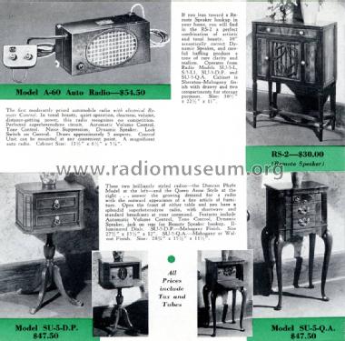 A-60 ; Wurlitzer Co., The (ID = 1672632) Car Radio