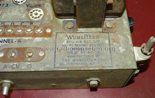 Hi-Fi Sound System 545; Wurlitzer Co., The (ID = 2703226) Ampl/Mixer