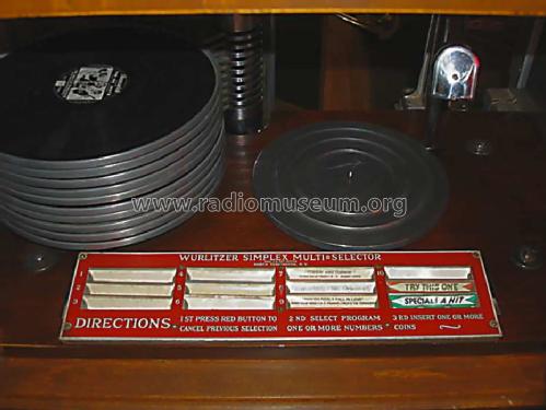 Jukebox Simplex P-10; Wurlitzer Co., The (ID = 1399165) R-Player