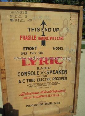 Lyric Colonial 'D' 11 ; Wurlitzer Co., The (ID = 2874472) Radio