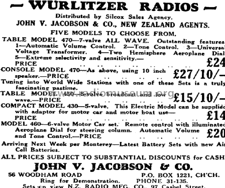 450; Wurlitzer Only (ID = 2940782) Radio