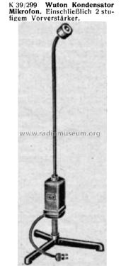 Kondensatormikrofon ; Wuton, H.A.H. (ID = 1577555) Microphone/PU