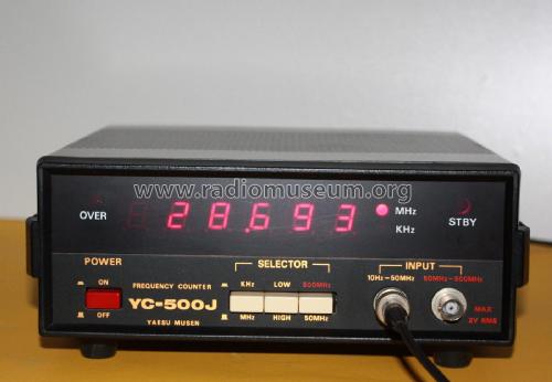 500 MHz Frequency Counter YC-500 Equipment Yaesu-Musen Co. Ltd.  |Radiomuseum.org