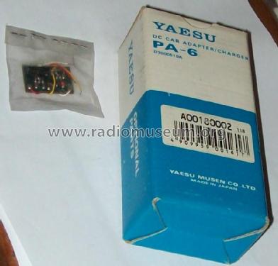 DC Car Adapter/Charger PA-6; Yaesu-Musen Co. Ltd. (ID = 1787126) Power-S