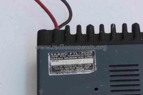 UHF FM Transceiver FTL-7002; Yaesu-Musen Co. Ltd. (ID = 2844185) Amat TRX