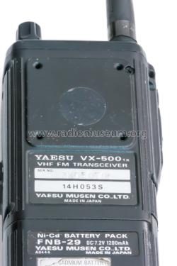 VHF FM Transceiver VX-500; Yaesu-Musen Co. Ltd. (ID = 2846520) Amat TRX