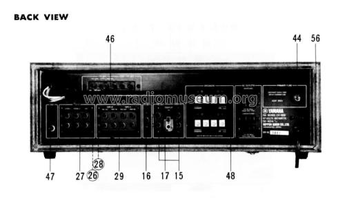 FM/AM Stereo Receiver with Dual Tuning Meters CR-800; Yamaha Co.; (ID = 1940097) Radio