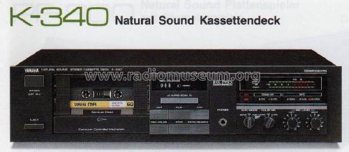 Natural Sound Stereo Cassette Deck K-340; Yamaha Co.; (ID = 961886) R-Player