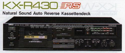 Natural Sound Stereo Cassette Deck KX-R430; Yamaha Co.; (ID = 962455) R-Player