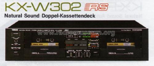 Natural Sound Stereo Double Cassette Deck KX-W302; Yamaha Co.; (ID = 1034896) Enrég.-R