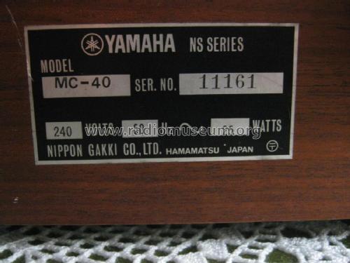 MC-40; Yamaha Co.; (ID = 2459714) Radio