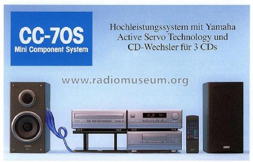 Mini Component System CC-70S; Yamaha Co.; (ID = 1771568) Radio