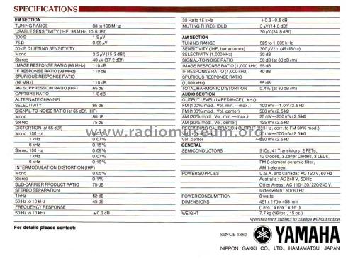 Natural Sound AM/FM Stereo NFB CT-1010; Yamaha Co.; (ID = 1880628) Radio