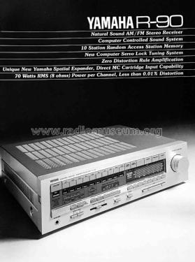 Natural Sound AM/FM Stereo Receiver R-90; Yamaha Co.; (ID = 2805801) Radio