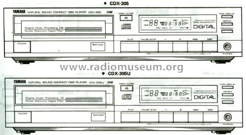 Natural Sound Comp. Disc Player CDX-305; Yamaha Co.; (ID = 551123) Reg-Riprod