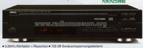 Natural Sound Compact Disc Player CDC-555; Yamaha Co.; (ID = 1095246) R-Player