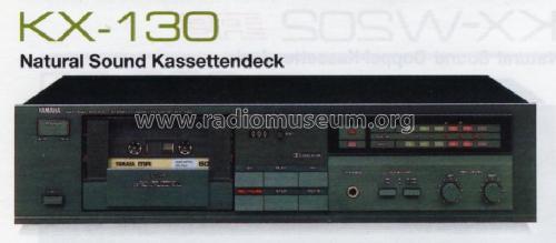 Natural Sound Stereo Cassette Deck KX-130; Yamaha Co.; (ID = 1042303) R-Player