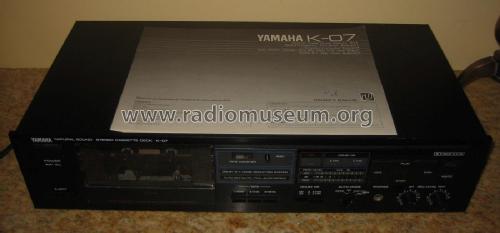 Natural Sound Stereo Cassette Deck K-07; Yamaha Co.; (ID = 2025914) R-Player