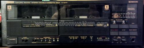 Natural Sound Stereo Double Cassette Deck K-M77; Yamaha Co.; (ID = 1748409) R-Player