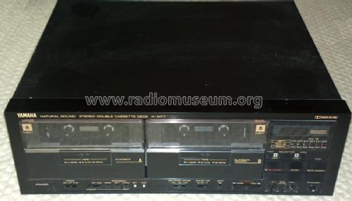 Natural Sound Stereo Double Cassette Deck K-M77; Yamaha Co.; (ID = 1767915) Ton-Bild