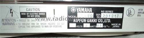 Natural Sound Stereo Turntable PF-20; Yamaha Co.; (ID = 1416330) R-Player