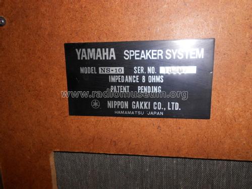 Speaker System NS-10; Yamaha Co.; (ID = 2399260) Speaker-P